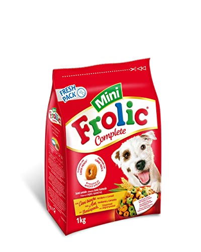 Frolic Hundefutter Trockenfutter mit Geflügel, Gemüse und Getreide, 6 Beutel (6 x 1kg) von Frolic