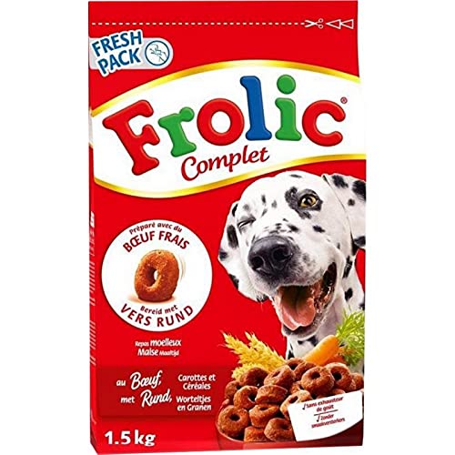 Frolic Komplette Trocken Hunde Rindfleisch Karotten Cã © Ã © Ales 1.5kg (3er-Pack) 1 von Frolic