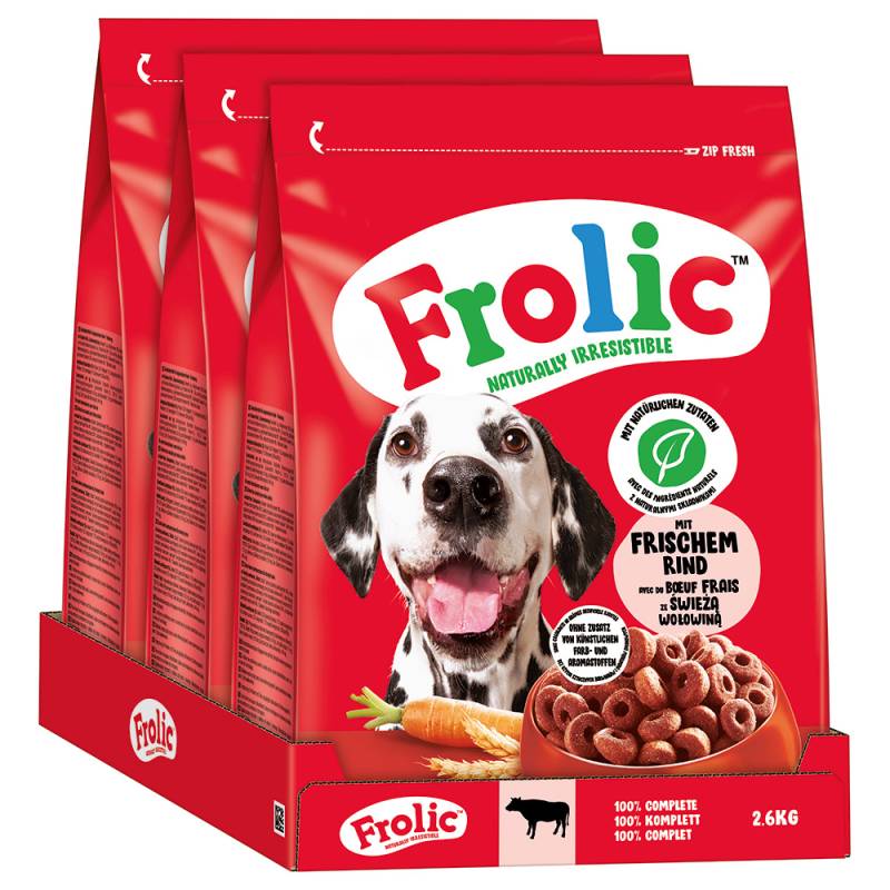 Frolic Rind, Karotten + Getreide - 7,8 kg (3 x 2,6 kg) von Frolic