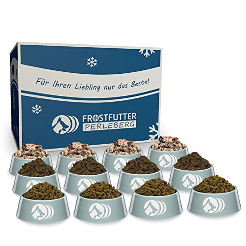 Frostfutter Perleberg Barf Grünes Paket | 12 kg Barf Hundefutter | Natürlich, ausgewogen & ohne Konservierungsstoffe | gesunde Hundenahrung | Made in Germany von Frostfutter Perleberg