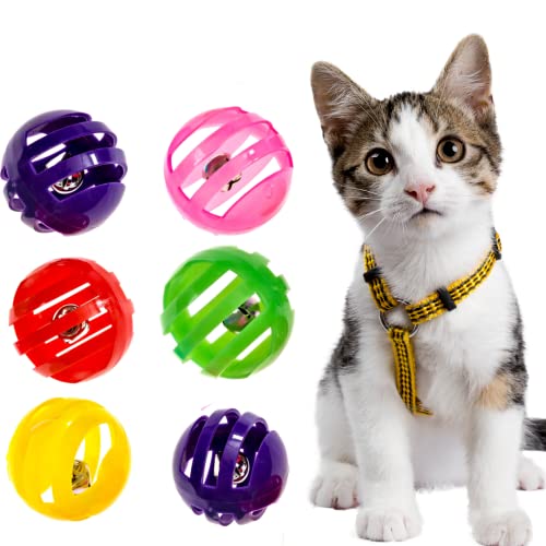 Frou.Frou 10 Katzenglockenbälle, Kunststoff-Ball, Katzenspielzeug für interaktives Spielen, Sortiment, Spielzeug für Indoor-Katzen und Kätzchen, Jingle Rassel-Spielzeug, verschiedene Farben von Frou.Frou