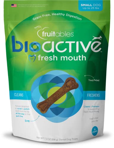 Fruitables Bioactive Dental Chews für sehr kleine Hunderassen, 150 g von Fruitables