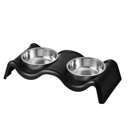 Anti-Slip Pet Bowl | Double Dishes for Food and Water | Stainless Steel Pet Bowl | Anti Slip Pet Double Dishes for Food & Water Feeding | Pet Supplies Stainless Steel Pet Bowl for Puppy Cats von Fruusv