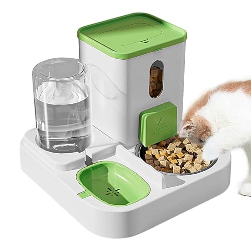 Auto Pet Feeder, Automatic Water Dispenser and Food Dispenser with Large Capacity for Small Pets, Cats, and Dogs, Function Feeder System, Convenient and Easy-to-Clean Feeding Solution for Busy von Fruusv