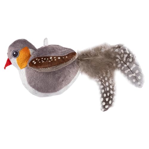 Cat Bird Toy Flapping, Flapping Wings Chirping Bird, Realistic Bird Cat Toy, Automatic, Super Soft, Interactive Flying Bird Toy for Indoor Cats Exercise, Engaging Cat Toy for Playtime and Hunting von Fruusv