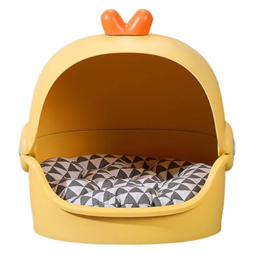 Cat House for Indoor Cats, Cozy Cat Bed for Small Cats, Soft Cat House for Indoor Use, Indoor Cat Retreat for Cats Up to 10 Pounds, Plush Cat House for Small Cats, Comfortable Cat Bed House, Pet von Fruusv