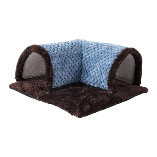 Chinchilla Bed Tunnel, Hamster Bunny Tunnel Bed, Compact and Space Saving, 35x35x15cm, Washable Small Animal Activity Fun Hideaway Toys for Ferret, Squirrel von Fruusv