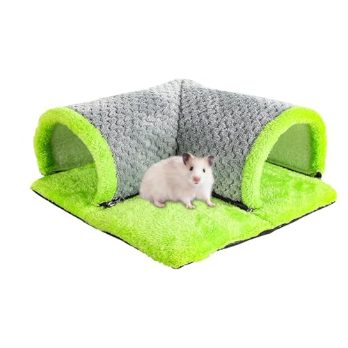 Chinchilla Bed Tunnel, Hamster Bunny Tunnel Bed, Compact and Space Saving, 35x35x15cm, Washable Small Animal Activity Fun Hideaway Toys for Ferret, Squirrel von Fruusv