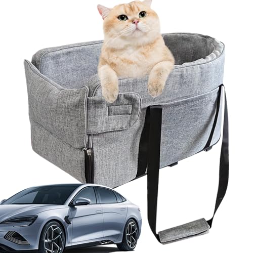 Console Dog Car Seat, Adjustable Pet Seat for Cars, Central Control Pet Seat, Travel Dog Kennel Seat, Non-Slip Dog Car Seat, Breathable Pet Travel Bed for Camping Outdoor von Fruusv