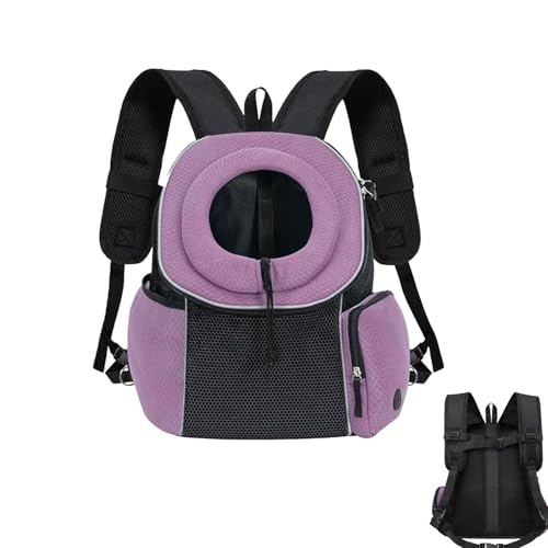 Dog Front Carrier Backpack, Breathable Pet Chest Carrier Bag, Adjustable Traveling Carrier Bag for Pets, Small Medium Dog Carrier Backpack, Cat Chest Carrier for Travel, Pet Carrier Bag for Puppies, von Fruusv