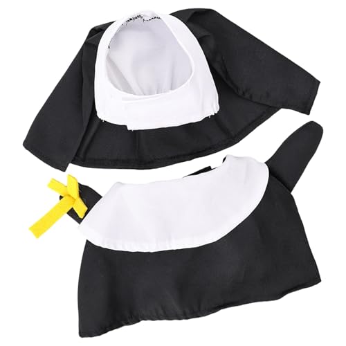 Dog Nun Costume | Funny Cat Nun Outfit | Pet Dress Up Supplies Cosplay Apparel, Holiday Accessories Photo Props for Cat Kittens Puppies Dogs, Unique Pet Halloween or Christmas Costume for Pets von Fruusv