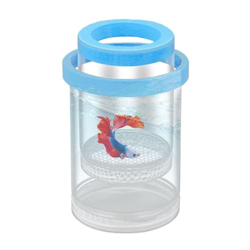 Floating Fish Breeding Box, Clear Aquarium Breeder and Betta Incubator Separator, Hatchery Tank for Guppy, Shrimp & Small Fish, Independent Space, 5.63x3.66 Inches von Fruusv