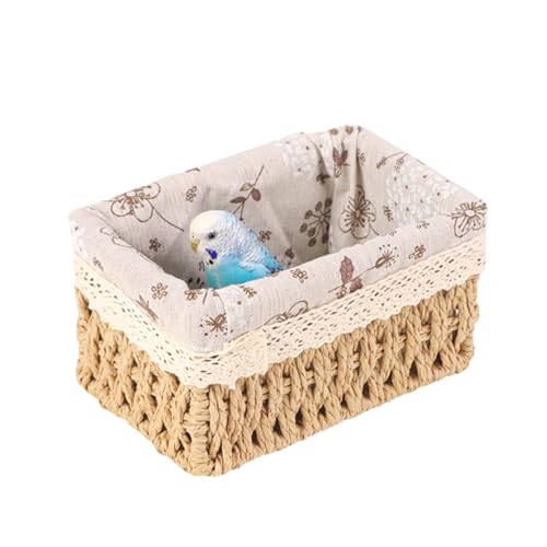 Fruusv Bird Bed Hammock, Parrot House for Small Animals - Cozy Cage Bed House for Lovebirds, Parakeets, and Cockatiels von Fruusv