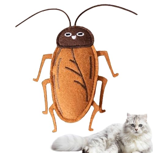 Fruusv Cat Cockroach Toy, Cat Nip Toys, Kitten Cockroach Toy, Realistic Cat Toy, Interactive Kitten Toys, Cute Chew Toys, Kitten Chew Toy, Realistic Simulation Toy, Cat Toys for Home von Fruusv