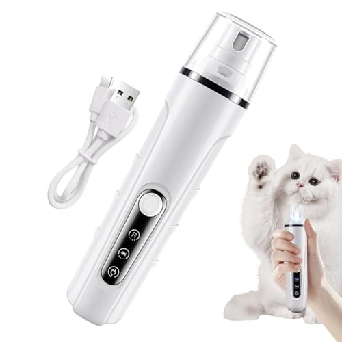 Fruusv Dog Nail Grinder, Pet Nail Grinder, Professional Dog Nail Grinder, Cordless Dog Nail Grinder, Rechargeable Dog Nail Grinder, Quiet Dog Nail Grinder, Electric Dog Nail Grinder, von Fruusv