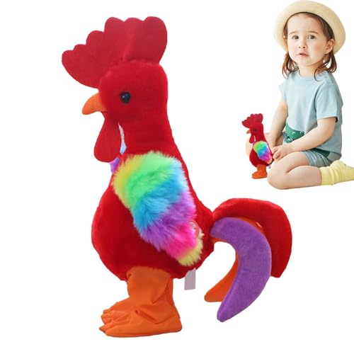 Fruusv Electric Dancing Chicken, Interactive Stuffed Chicken, Dancing Squawking Toy, Waving Toy for Kids, Home Decor Doll for Children, Funny Stuffed Animal, Cute Dancing Chicken Toy von Fruusv