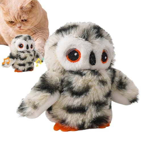 Fruusv Flapping Bird, Cat Toy, Realistic Motion-Activated Plush, Rechargeable Squeaky Bird Companion for Kitten Play & Exercise, Interactive Pet Entertainment, 3.54x3.15x3.15 Inches von Fruusv