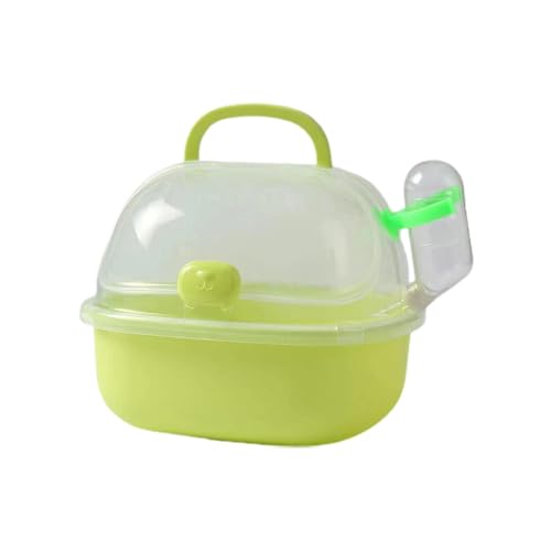 Fruusv Hamster-Transportkäfig, Hamster-Reisekäfig, Hamster-Reisetasche, Tragbarer Hamster-Auslaufkäfig, atmungsaktive Hamster-Tragetasche mit Wasserflasche für kleine Haustiere, Mäuse, Hamster von Fruusv