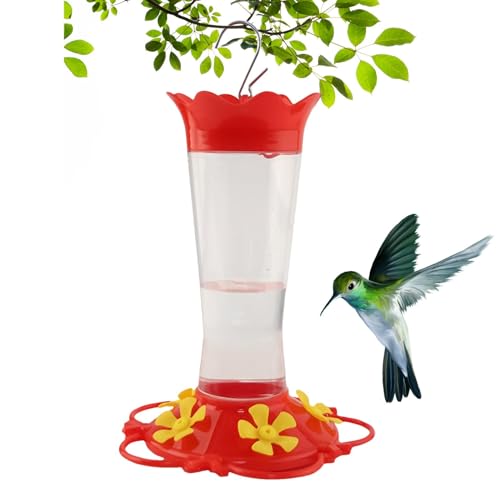 Fruusv Hummingbird Water Feeder | Outdoor Hummingbird Feeder | Water Drinking Feeder, Easy Filling Hummingbird Feeder, Cleaning Tree Mount Feeder, Window Mount Hummingbird Feeder von Fruusv