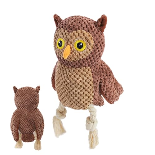 Fruusv Owl Dog Toy, Soft Puppy Toys, Small Dog Plush Toy, Indoor Puppy Toy, Engaging Dog Toy for Puppies, Dog Toy, Plush Owl Toy for Dogs, Puppy Soft Play Toy, Small Dog Chew Toy von Fruusv