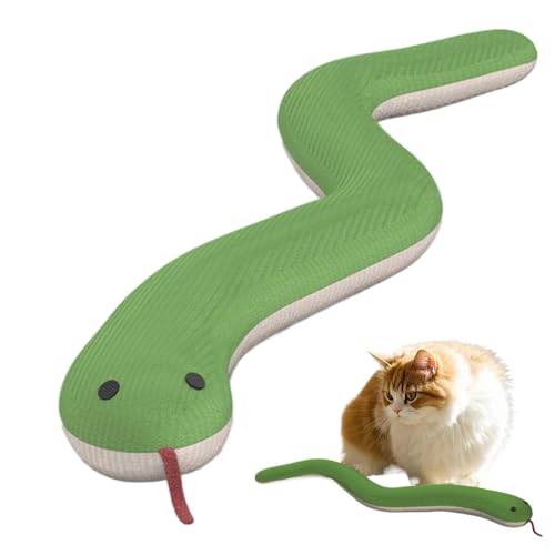 Fruusv Pet Cat Plush Snake Toy, Interactive Plush Kitten Play Toy, Realistic Snake-Shaped Soft Chew, Engaging & Fun Indoor Activity for Small and Medium Cats, Home & Shelter Pets 1.97x14.57 Inches von Fruusv