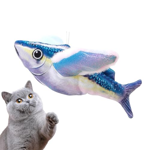 Interactive Chirping Cat Toy, Realistic Vocal Fish to Kitten Play, Simulated Flapping Chirping Fish for Bored Indoor Cats, Stimulating Fun Activity Plaything von Fruusv