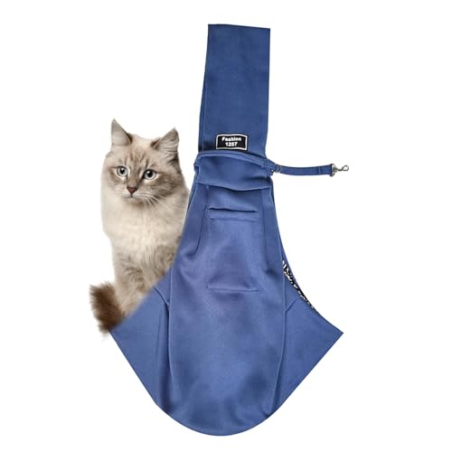 Pet Carrier, Dog Sling, Cat Pouch, Adjustable Pet Bag, Travel Carrier, Pet Sling, Walking Carrier, Camping Pet Bag, Pet Supplies, Sling Pouch About 25x30x2cm/9.84x11.81x0.79 Inches von Fruusv