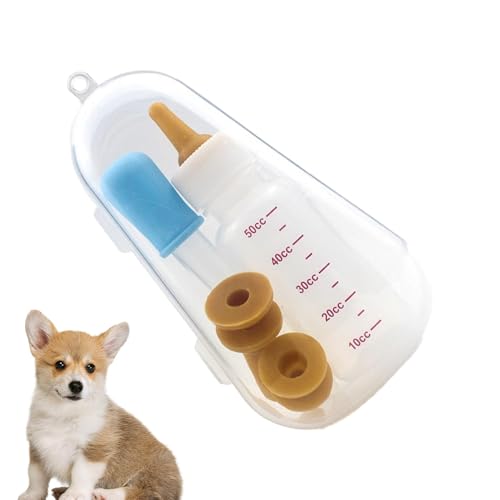 Puppy Milk Feeder, Multifunctional Kitten Feeding Syringe Puppy Feeding Tube, Silicone Head Puppy Syringe Feeder, Kitten Feeding Bottle for Pets, Puppies, Kittens, and Small Animals, Safe and Durable von Fruusv