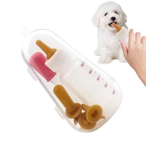 Puppy Milk Feeder, Multifunctional Kitten Feeding Syringe Puppy Feeding Tube, Silicone Head Puppy Syringe Feeder, Kitten Feeding Bottle for Pets, Puppies, Kittens, and Small Animals, Safe and Durable von Fruusv