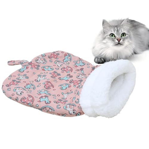 Fruusv Small Dog and Cat Sleeping Nest, Pet Sleeping Bag for Cold Weather, Warm Winter Nest for Cats, Portable Cat Sleeping Bag Bed, Cat and Puppy Nest Sleeping Bed, Cat Nest Bed for Winter von Fruusv