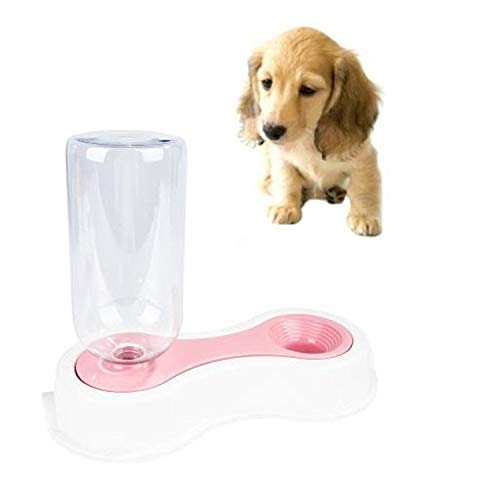 Haustier 2 PCS Abnehmbare Hund Automatonlike Nicht nassen Mund-Wasser-Trinkbrunnen (blau) (Color : Pink) von FuQingShiLongShanYuHuaShiPinDian