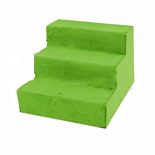 Haustier Hund Treppen Pet Sponge Treppen Leitern Minor Hunde Teddy auf Sofas Leitern (Grün) (Color : Color1) von FuQingShiLongShanYuHuaShiPinDian