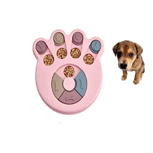 Haustier Hund pädagogisches Spielzeug Missed Nahrungsmittelkugel Anti-langweilig Artifact Tibetan Essen Slow Food Durable Hund Spielzeug 23x23cm (Color : Pink) von FuQingShiLongShanYuHuaShiPinDian