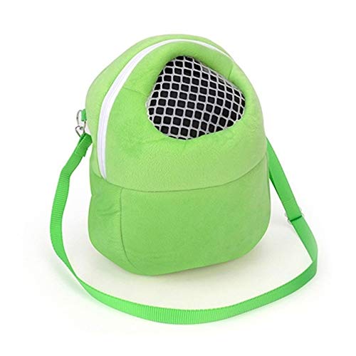 Haustier Pet Bag Small Pet Hamster Träger Pure Color Leine Reisetasche, Größe: M (Color : Green) von FuQingShiLongShanYuHuaShiPinDian