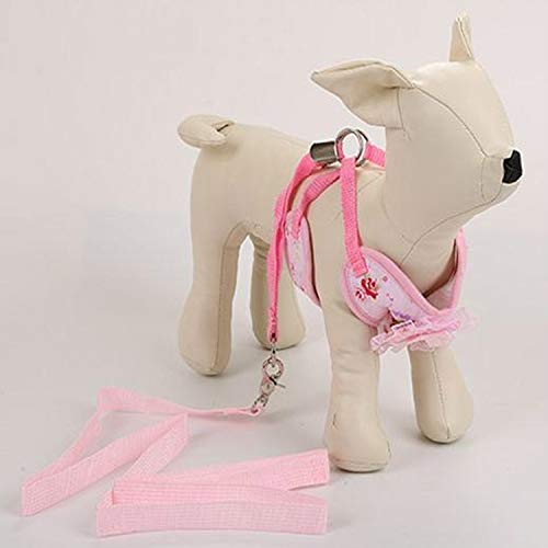 Haustier Reflektierende atmungsaktive Softluftineinandergreifens ohne den Welpen Drossel for kleine und mittelgroße Hunde und Katzen zu ziehen, Größe: M (Gelb) (Color : Pink) von FuQingShiLongShanYuHuaShiPinDian