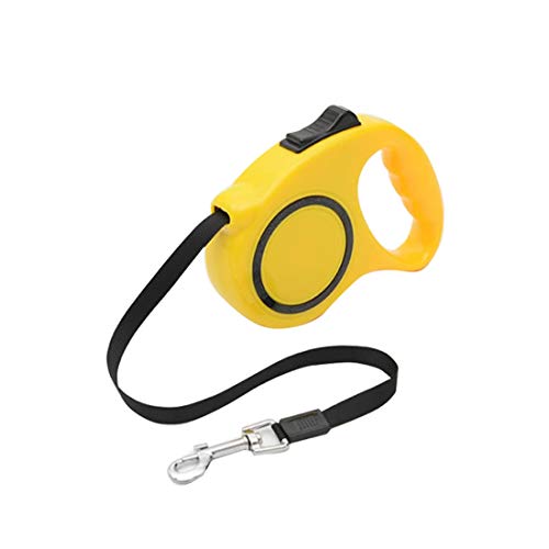 Haustier Traction automatisch versenkbare Zugseil Hund Seil Hundesitter Hund Zugseil Haustier Hund Hundesitter (Color : Yellow) von FuQingShiLongShanYuHuaShiPinDian