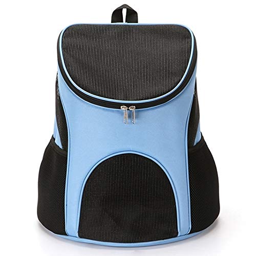Haustier Tragbare Pet Carrier Backpackage Folding Nylon atmungsaktiv 33 X 30 X 24 cm (Color : Blue) von FuQingShiLongShanYuHuaShiPinDian
