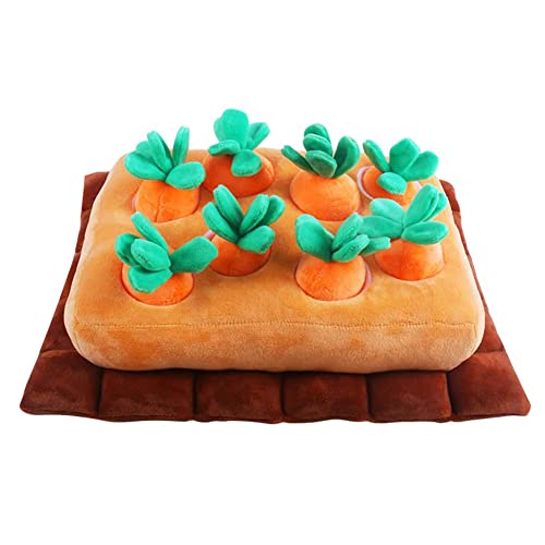 Fubdnefvo 1 Stück Pet Snuffle Mat for Stuffed Carrot Plush Feeding Snuffle Mat Enrichment Pet Foraging Mat for Smell Training von Fubdnefvo