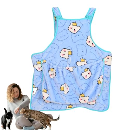 Fukamou Cat Wrap Carrier-Truhe,Cartoon Antihaft-Haar-Katzentragetasche | Vorderer Hundeträger Mit -tellbarem Riemen, Katzenschlafsack, Kätzchen-Tragetasche Für Kleine Mittelgroße Tiere von Fukamou