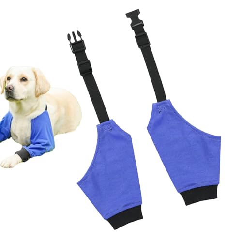 Fukamou Ellbogenschutz für Hunde, Ellbogenschützer für Hunde,Atmungsaktiver Ellenbogenschutz aus Baumwoll-Polyester | Soft Stop Licking Ellenbogenschutzhülle, schützende Kegelhalsband-Alternative für von Fukamou