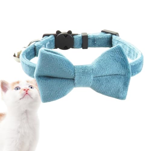 Fukamou Fliege Hundehalsband,Bequemes Verstellbares Katzenhalsband Mit Schleife - Hundebekleidungszubehör Schöne Halsbänder Für -Zuhause, Hochzeit, Spaziergang, Reisen, Fotografie von Fukamou