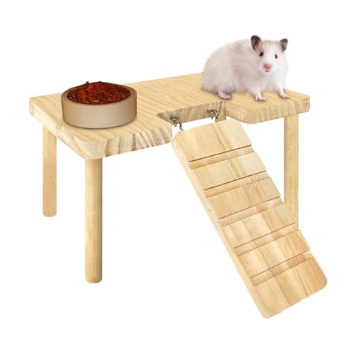 Fukamou Hamster Treppe,Treppen-Spielzeug Plattform Für Kleine Haustiere, Hamster-Rennmaus-Mäusekäfig-Zubehör, Hamster-Kletterspielzeug, Sprungbrett, Spielplatz von Fukamou