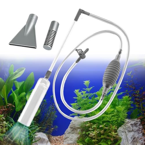 Fukamou Kiessauger Für Aquarien, Siphon-Staubsauger Für Aquarien,Effiziente Siphon-Reinigungspumpe Für Aquarien, Siphon-Staubsauger Für Aquarien, Wasserwechselwechsler Für Betta-Aquarien von Fukamou