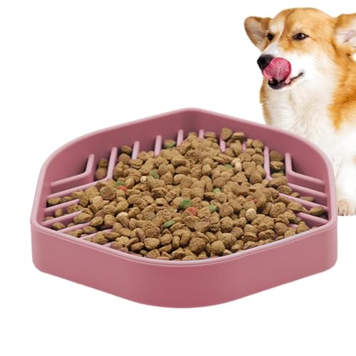 Silikon-Slow-Feed-Napf, Slow-Feeder-Hundenapf - Puzzle Silikon-Futternäpfe für Hunde mit Saugnäpfen | Futternäpfe für Hunde, Silikon-Futternäpfe für Hunde, Puzzle-Napf für Hunde, erstickt nicht, rutsc von Fukamou