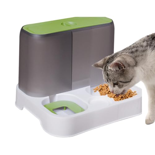 Automatischer Katzenfutterspender | Katze Auto Feeder Waterer | Automatischer Hundefutterspender, Haustierfutterschale Große Kapazität, Auto Dog Feeder Pet Feeder für Kleine Mittlere Hunde Katzen von Fulenyi