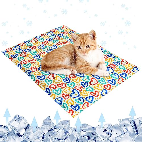 Fulenyi Eismatte für Hunde, leichte Eismatte für Haustiere | Cool Mat Dog Pad Sommer für Hunde, Welpen, Hunde, Katzen, Kaninchen, Rasen von Fulenyi