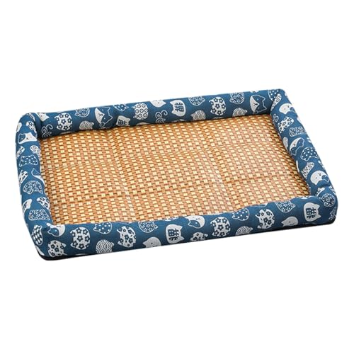 Fulenyi Hundekühlmatte, Kühlmatte für Hunde,EIS-Rattan-Kühlbett - Hundebettmatten für Crate Kennel Bed Sofa, Schlafmatte für Hunde und Katzen, Heimtierbedarf von Fulenyi