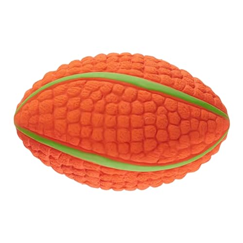 Fulenyi Hundespielzeug Fußball,Fußball-Hundespielzeug | Welpenspielzeugbälle | Rugby-Hundespielzeug, Fußball-Hundespielzeug, Baumwollfüllung, Latex-Quietschball, Haustier-Quietschspielzeug von Fulenyi