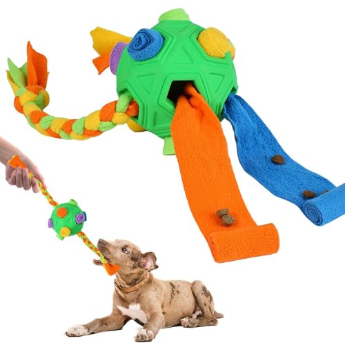 Fulenyi Hundespielzeug zum Verstecken von Leckerlis, interaktiver Schnüffelball, langsames Futtertraining, Schnüffelball, exquisites Kau- und Puzzle-Spielzeug für Hunde, Spielzeug, Grabspiel von Fulenyi