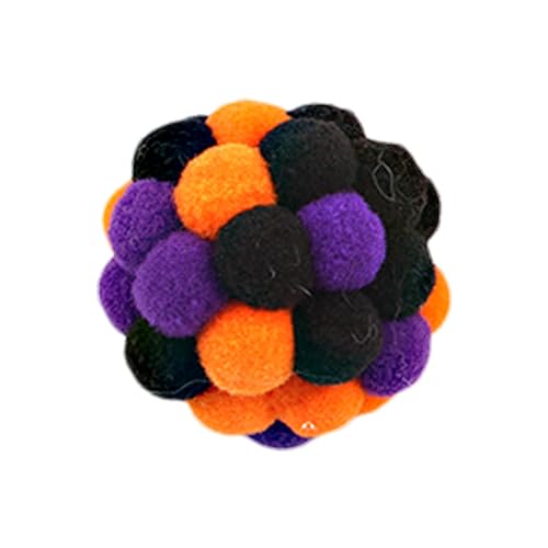 Fulenyi Katzen-Pom-Bälle, Katzenspielzeug, Haustier-Plüsch zum Spielen, interaktives Katzenspielzeug, Kätzchen-Pompons, Ball für Katzen, Rollen, Swooping, Jagen, Schlagen von Fulenyi